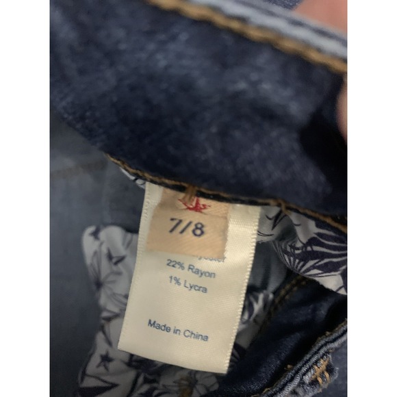 PEOPLES LIBERATION Crop Jeans‎ Size 7/8 Gem Embroidered - Picture 6 of 12